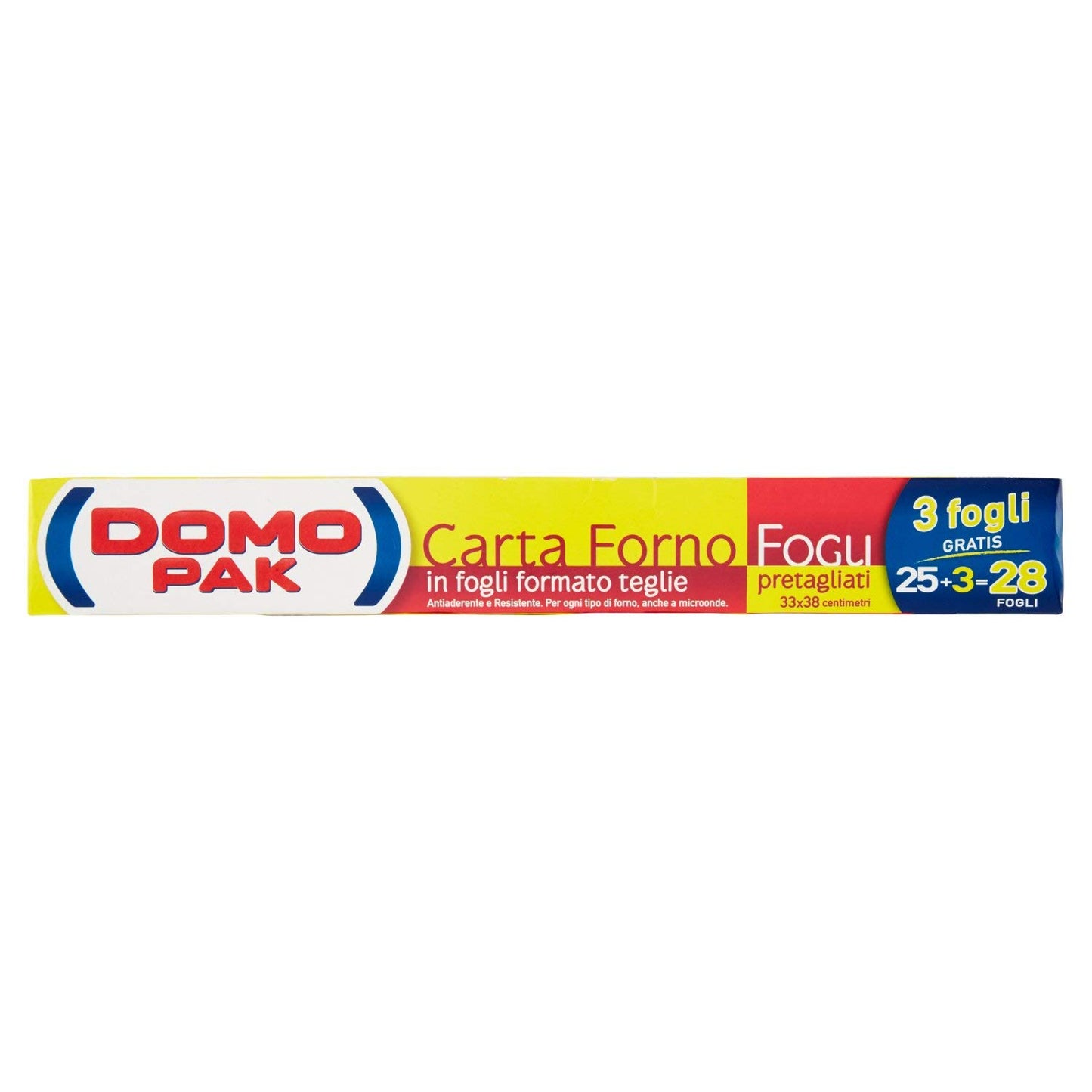 Domopack Carta Forno In Fogli 25+3 Cm 33x38 - M 10,6, 28pz