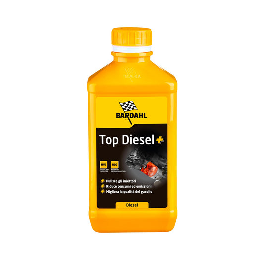 Bardahl - Additivo Top Diesel, Lubrifica la Pompa di Alta Pressione, Protegge Tutto il Sistema di Alimentazione, Riduce i Consumi di Carburante e le Emissioni Inquinanti, 1 Litro