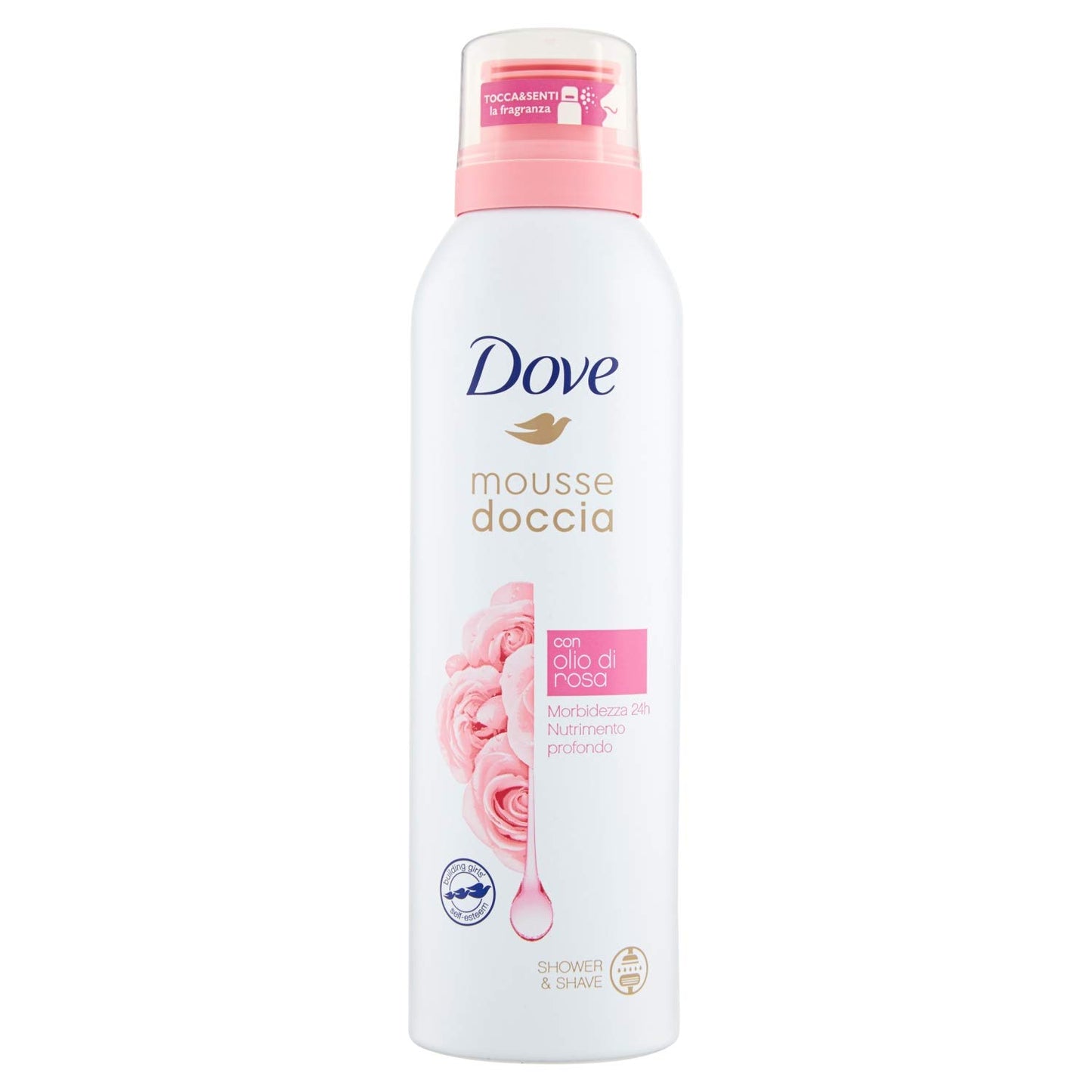 Dove Mousse Doccia Schiuma Surgras all' Olio di Rosa