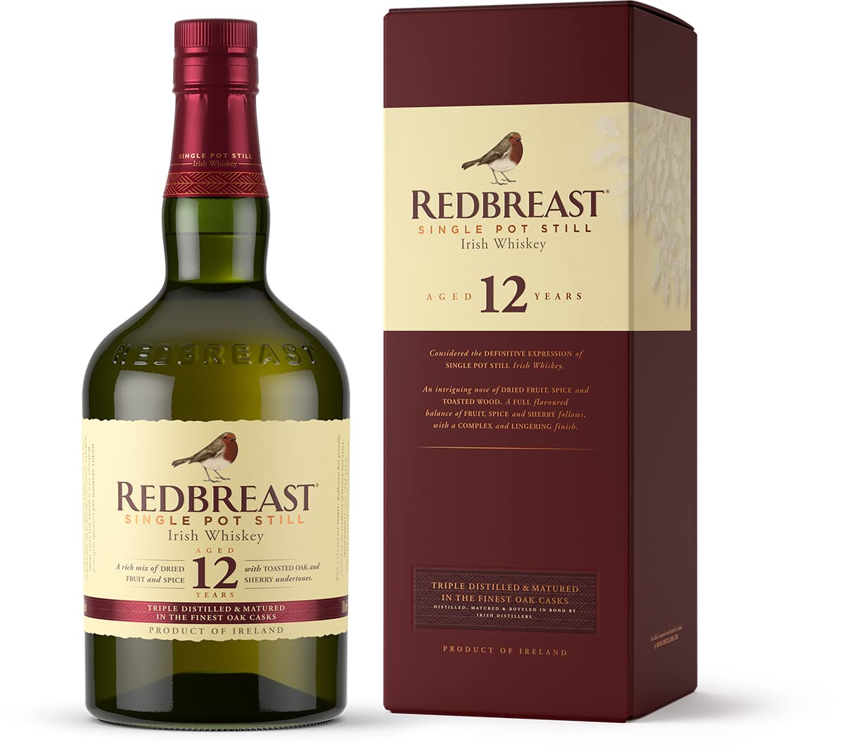 Red Breast 12 Anni Old Pure Pot Still Irish Whiskey - 0.7L