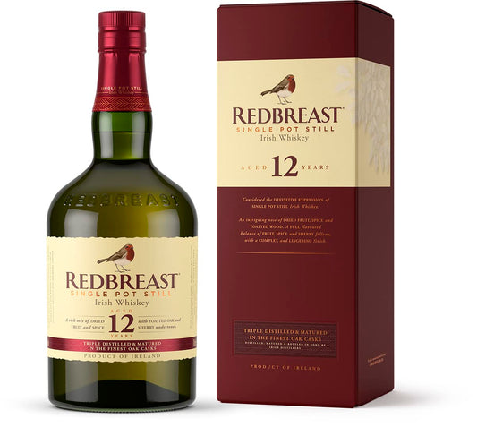 Red Breast 12 Anni Old Pure Pot Still Irish Whiskey - 0.7L