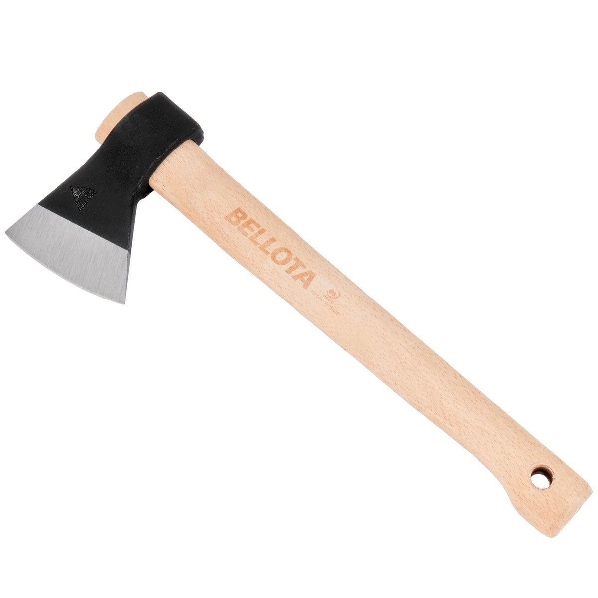 Bellota 8130-800C - Ascia Vizcaina 800 g con Manico di Legno per Pulire e Tagliare Rami Medi e Grossi - Strumento Professionale per Tagliare Legna da Ardere