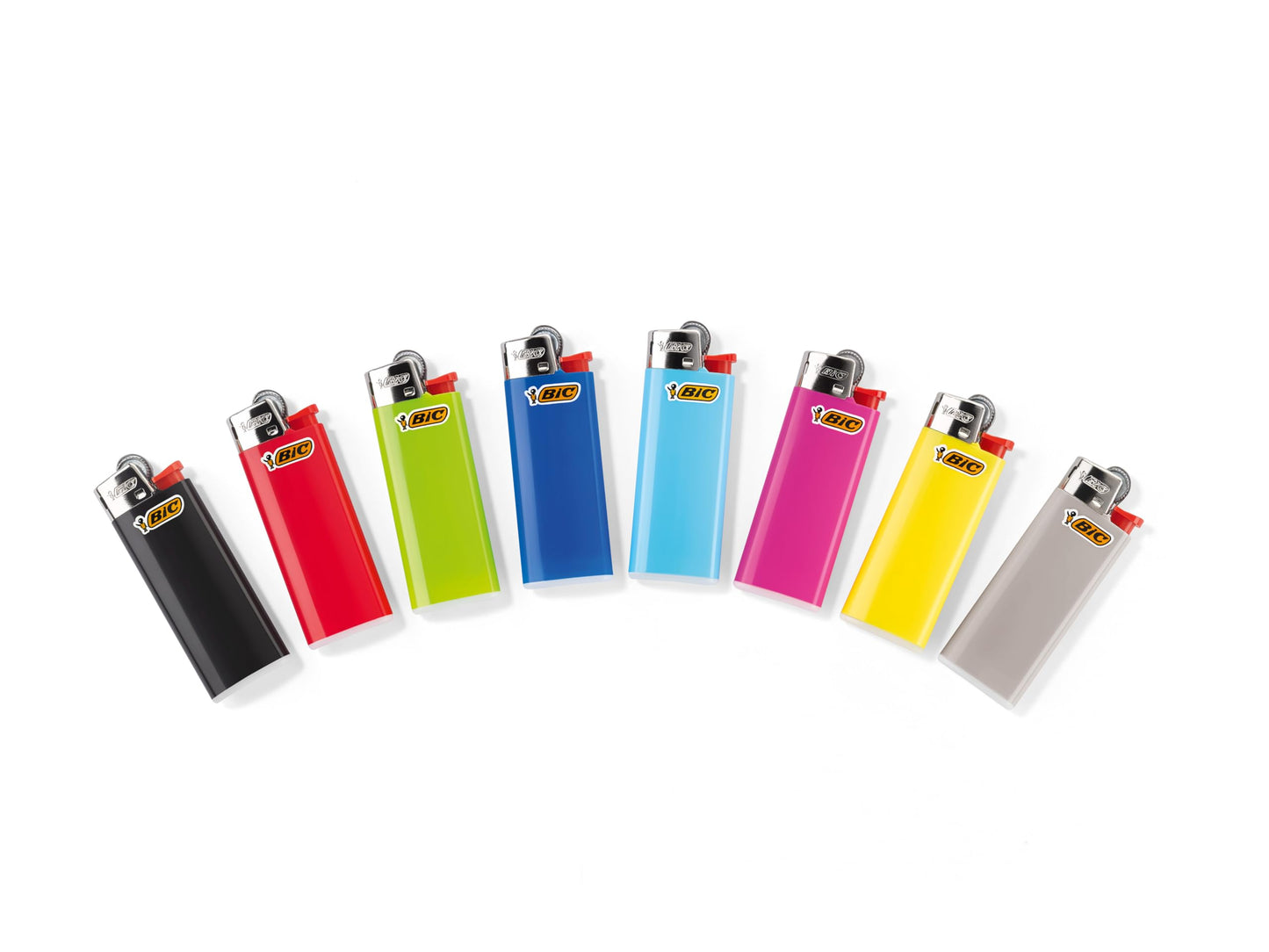 50 Accendini BIC J25 a colori con pietrina
