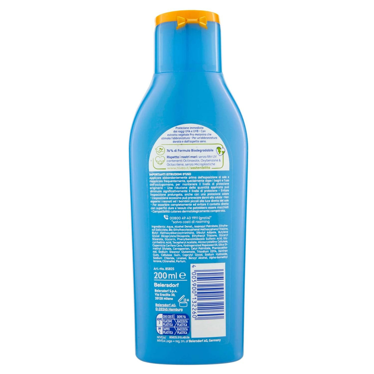 Nivea Sun Protect & Bronze Latte Solare con Attivatore di Melanina, FP30, Protezione Alta - 200 ml