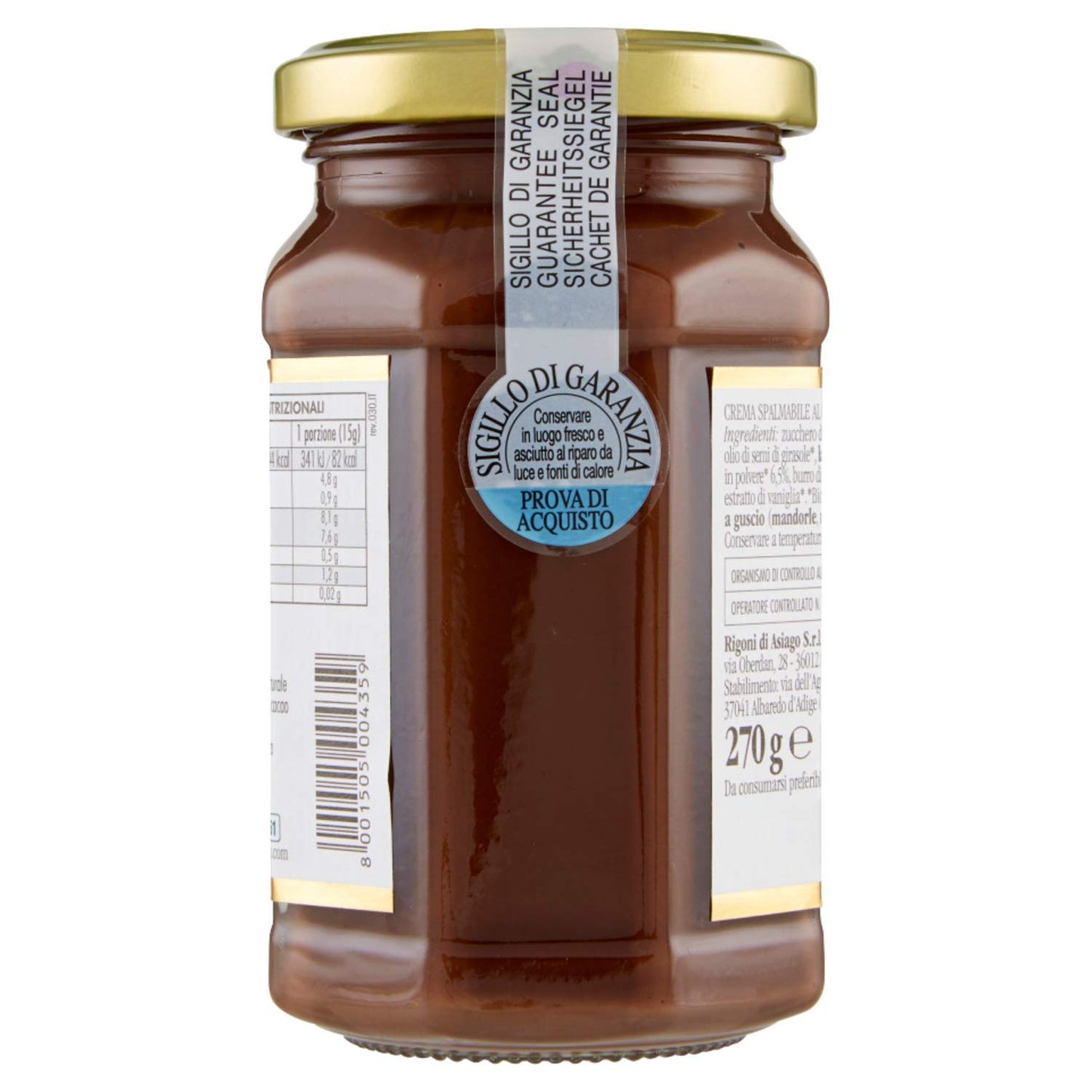 Rigoni nocciolata cacao e nocciole 6x270g