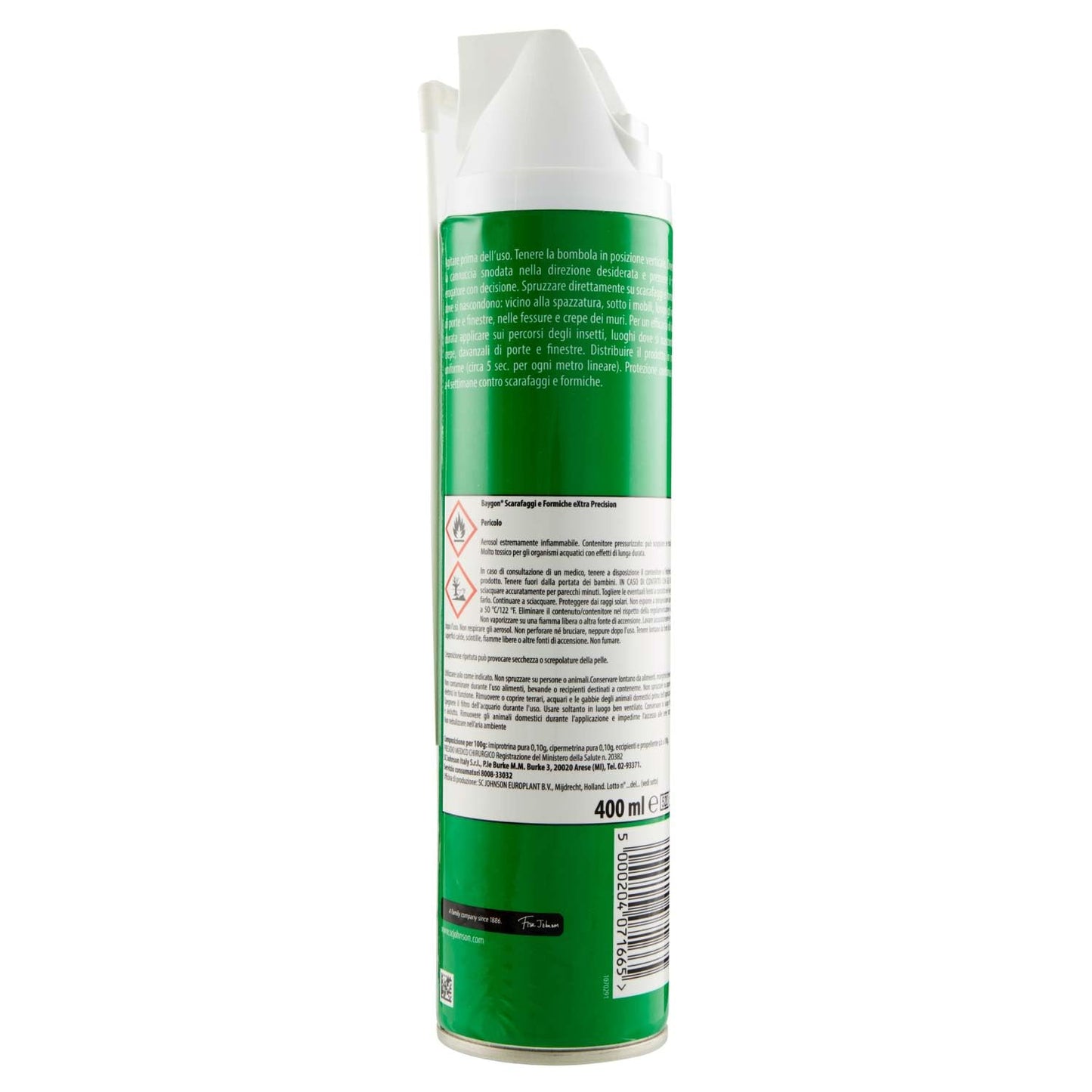 Baygon Spray Scarafaggi e Formiche Extra Precision, 400ml