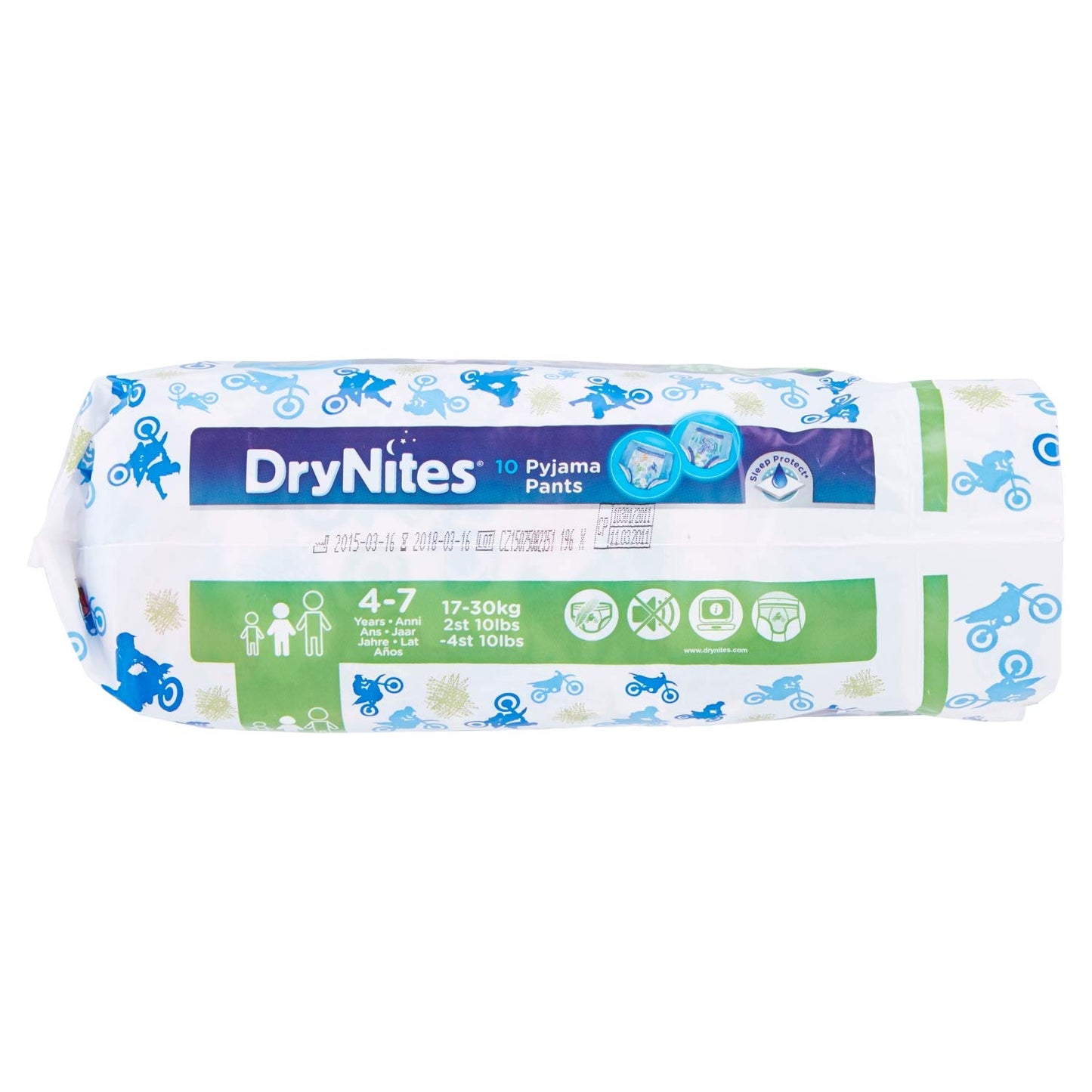 DryNites 10 Pyjama pants 4-7 anni maschio