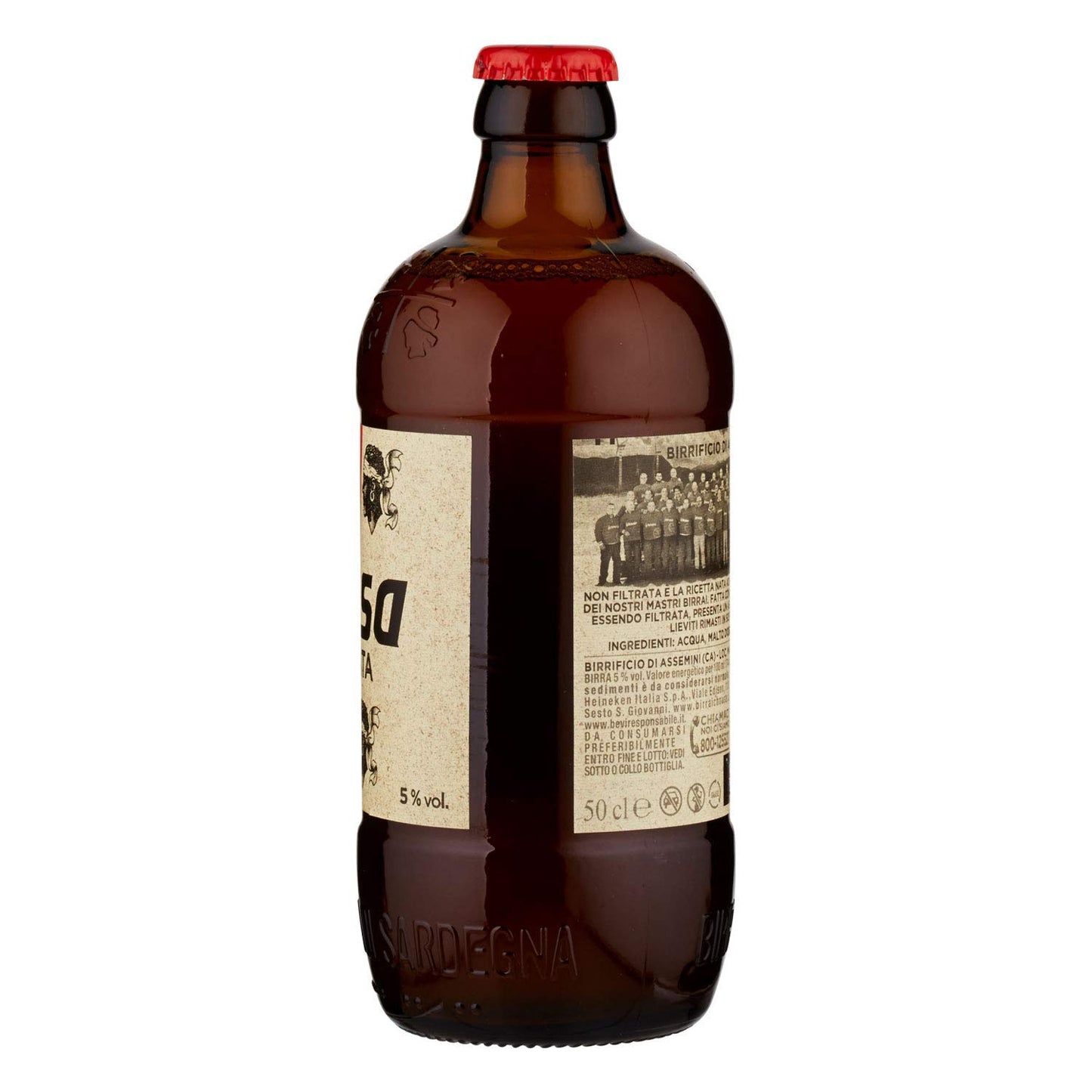 3 bottiglie birra ICHNUSA NON FILTRATA 0,5 L