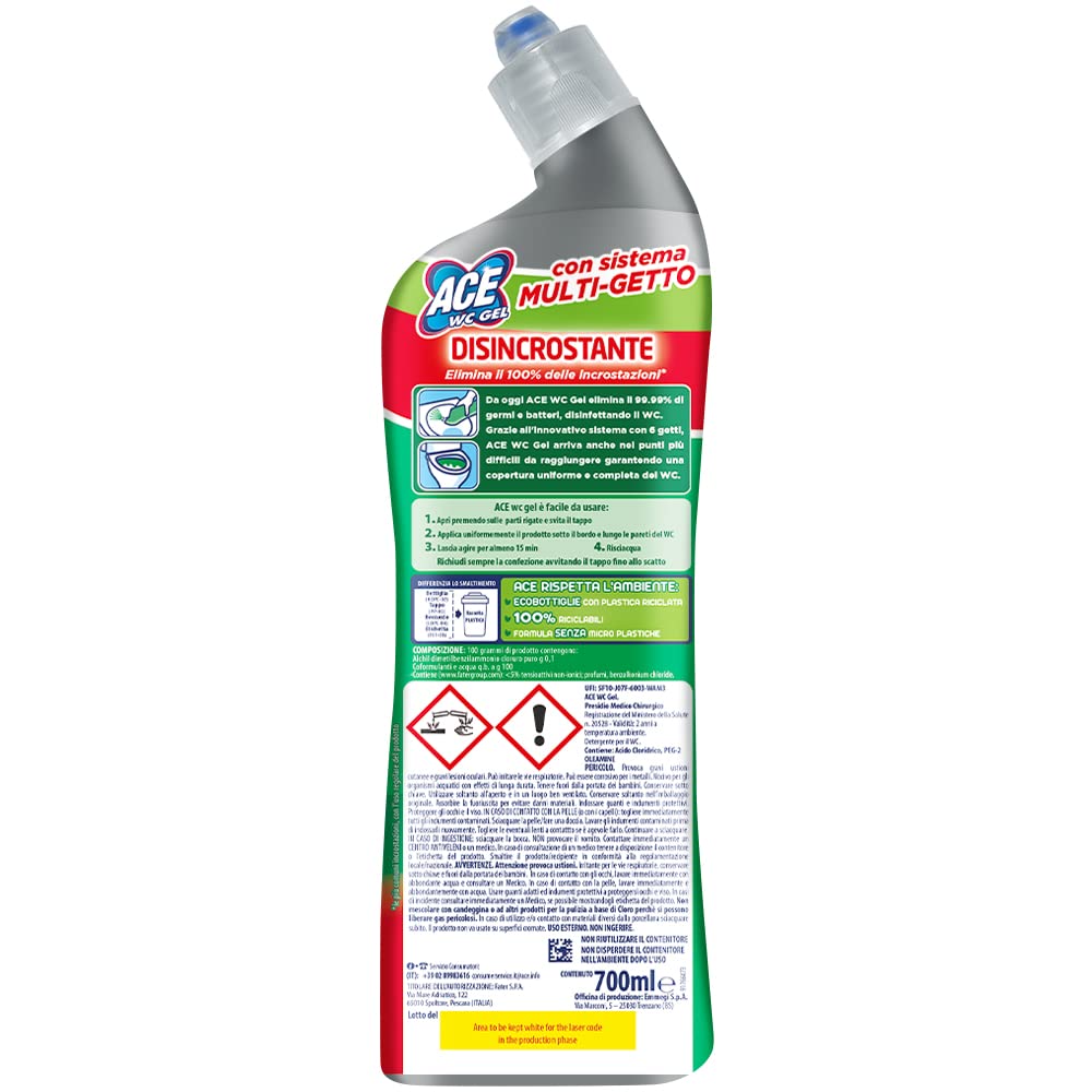 Ace Wc Gel Disincrostante, 700ml