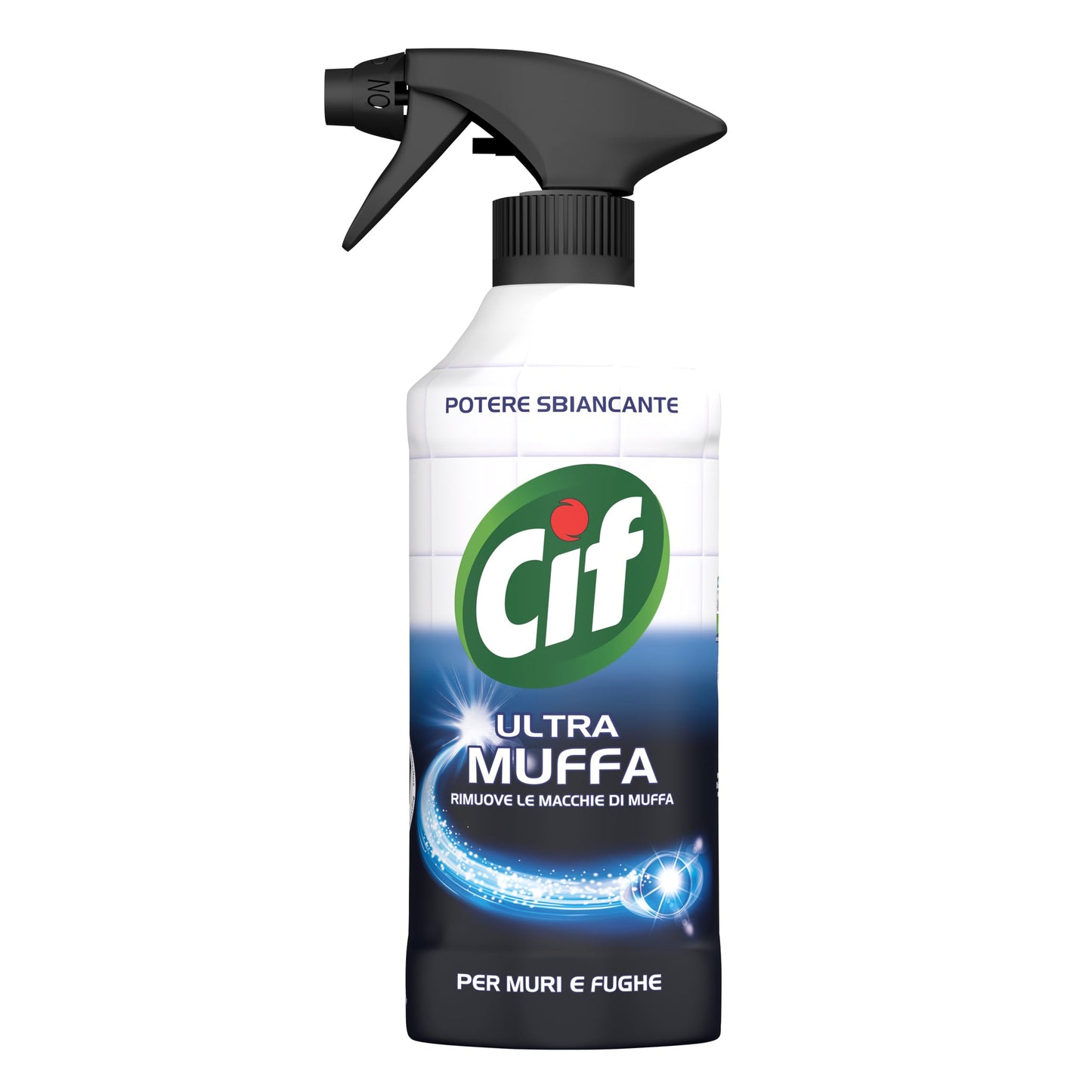 Cif Ultra Muffa, Spray Antimuffa, Formato 12 Pezzi da 500 ml, Spray Detergente Ideale per Muri, Piastrelle, Tende da Bagno, Rimuove le Macchie di Muffa e Sbianca le Fughe tra le Piastrelle