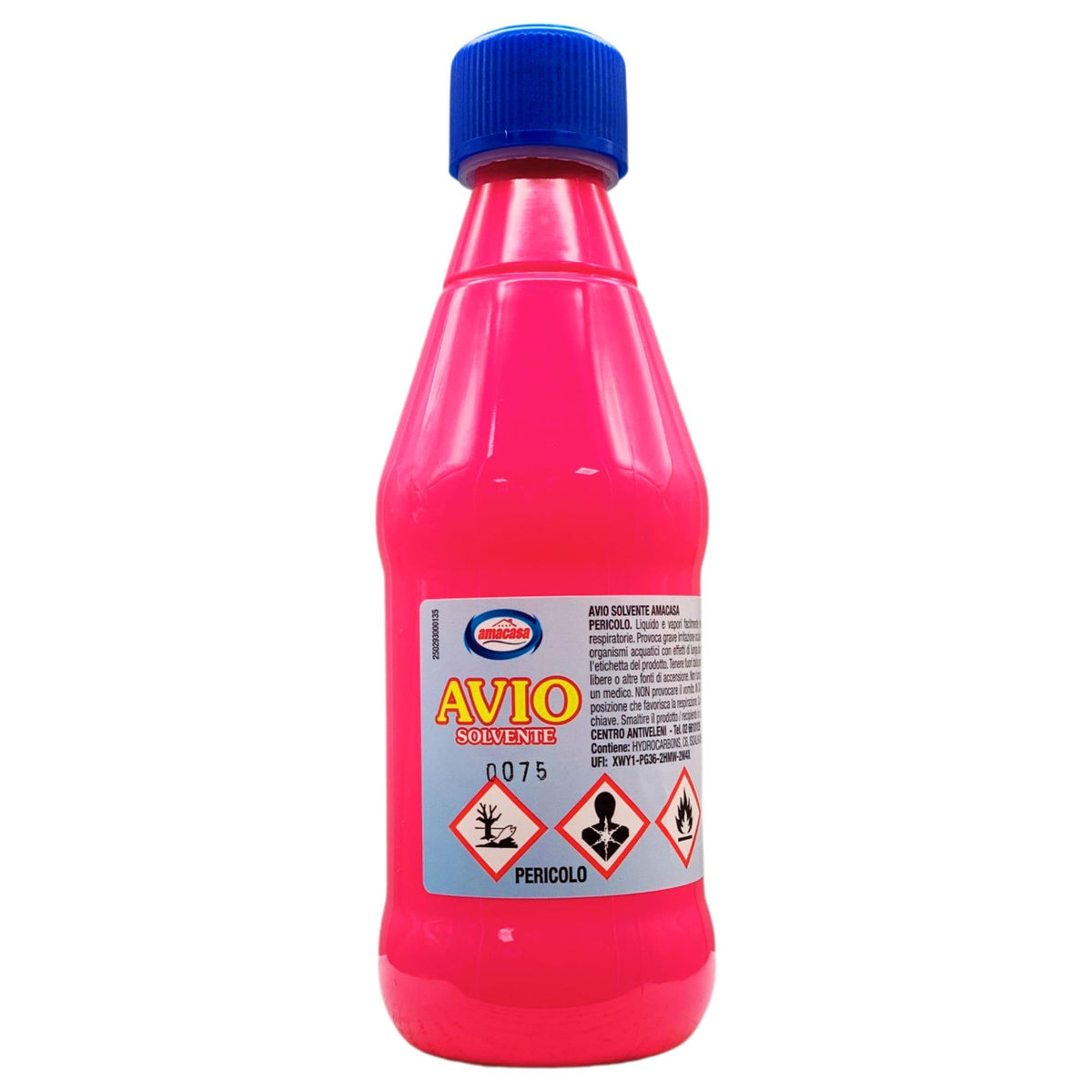 Avio SOLVENTE SMACCHIATORE, Dotato Di Un Notevole Potere Solvente Per Oli e Unto. Prodotto Di Normale Impiego Per La Pulizia Di Tessuti, Plastica e Gomma. Flacone Rosa 375ml (2 Flaconi)