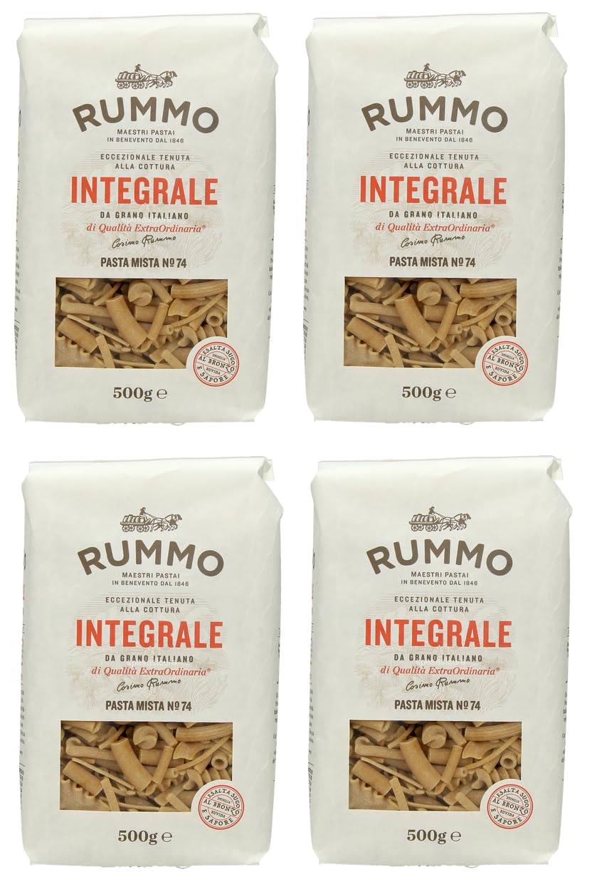 Rummo Pasta Integrale Confezione Prova 4x Pasta Mista + 4x Fusilli Pasta Italiana ( 8 x 500g )