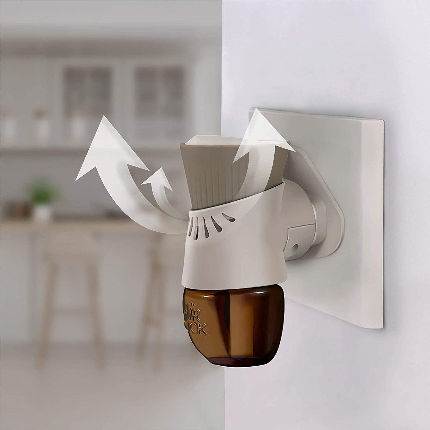 Airwick Botanica Diffusore Elettrico di Oli Essenziali, Confezione con 1 Profumatore per Ambienti e 1 Ricarica alla Fragranza di Vaniglia e Magnolia dell'Hymalaia, Profumatore per Ambienti Elettrico