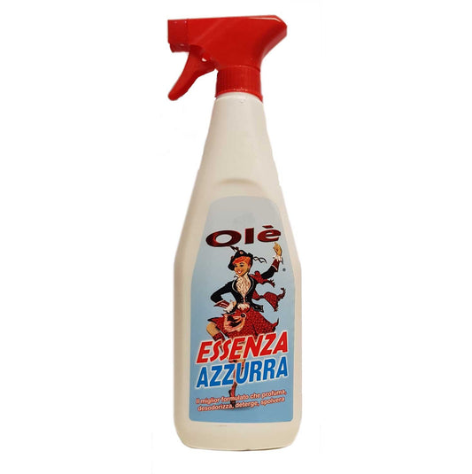 Olè Essenza, Linea Classica - Detergente spruzzatore per ambienti e superfici, Profumazione Azzurra, 750 ml