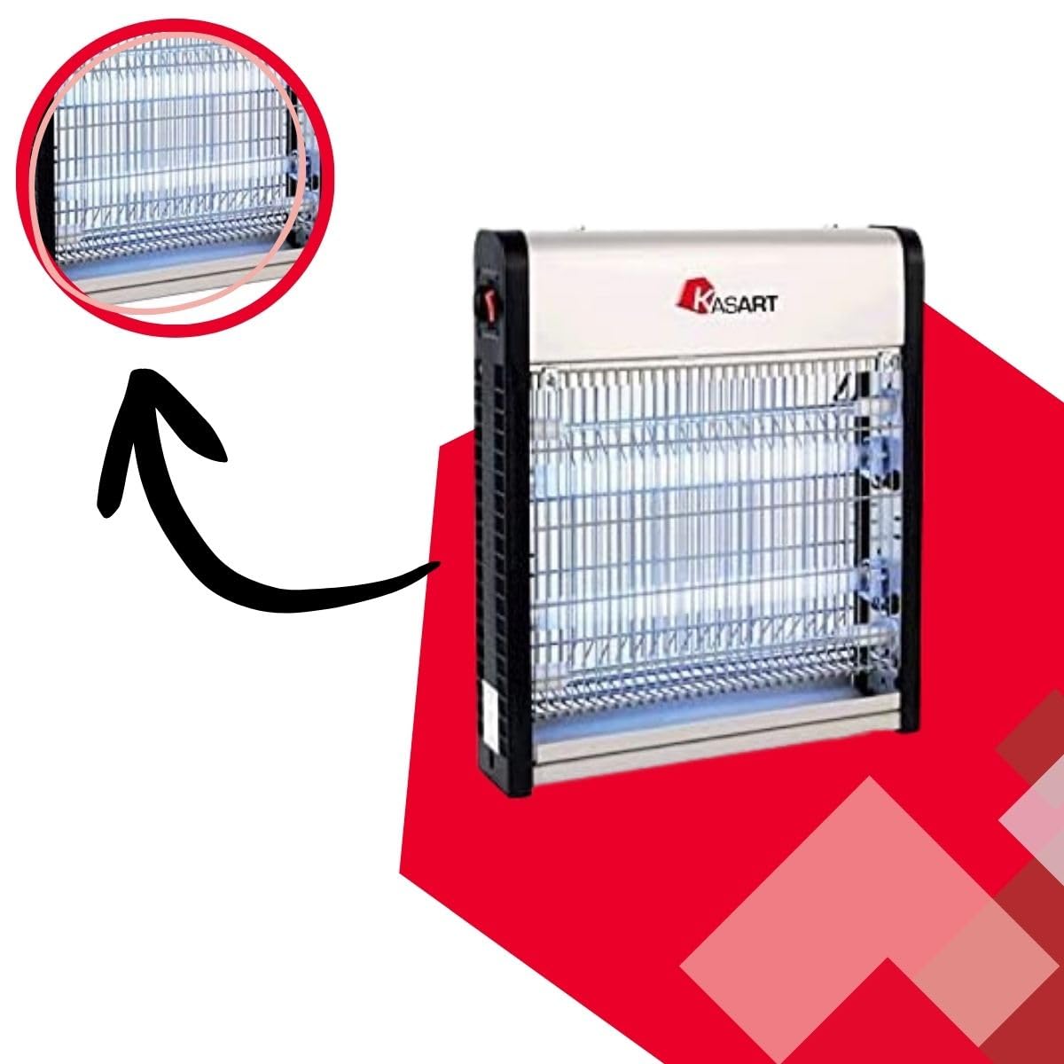 INSETTICIDA ELETTRICO 2 x 15 W cm 49 x 7.2 x h 26 mq.100