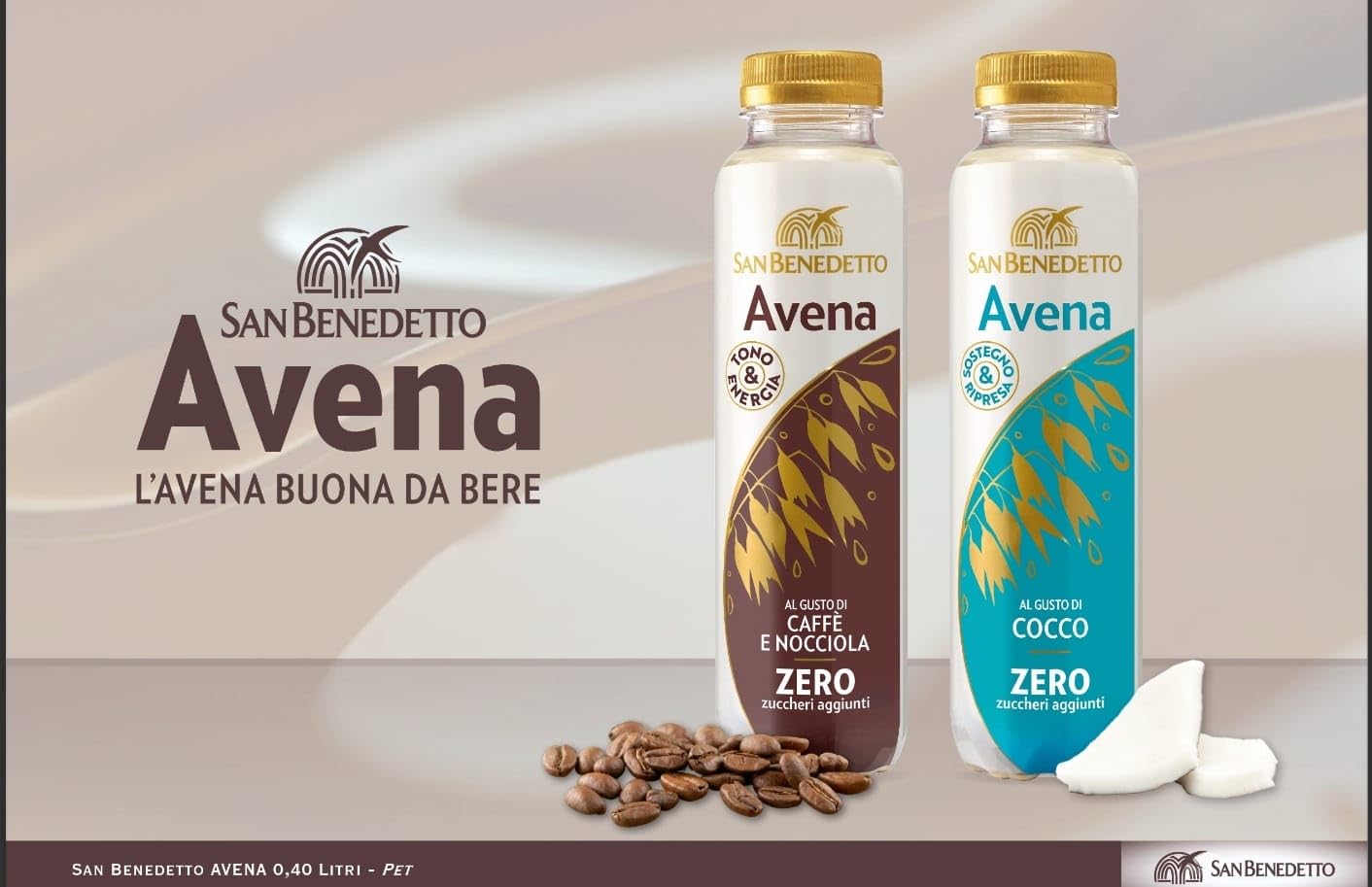 San Benedetto Avena Caffè e nocciola 0,40L