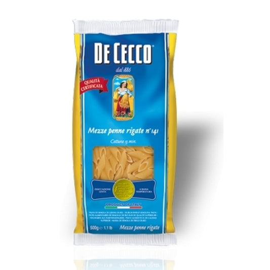 Pasta Mezze Penne Rigate n° 141 5 x 500 gr. - De Cecco