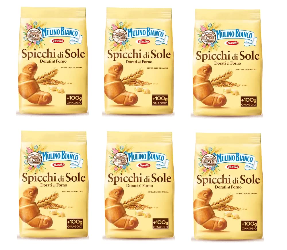 6x Mulino Bianco Spicchi di Sole Biscotti Italiani Biscotti 900g