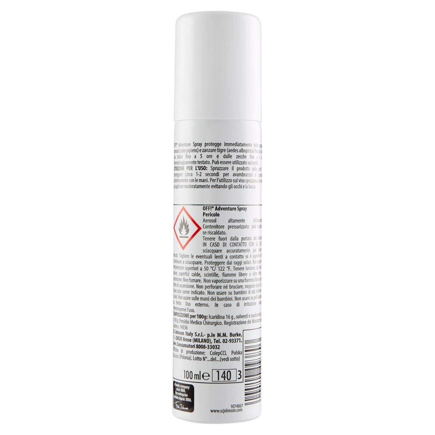 OFF! Adventure Spray - Insetto Repellente e Antizanzare, 2 Pezzi
