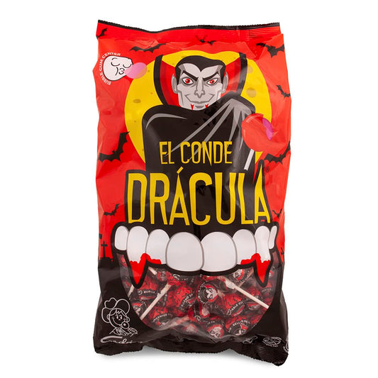 200 LECCA LECCA EL CONDE DRACULA CILIEGIA RIPIENO BUBBLE GUM CHUPA CHUPS BOX