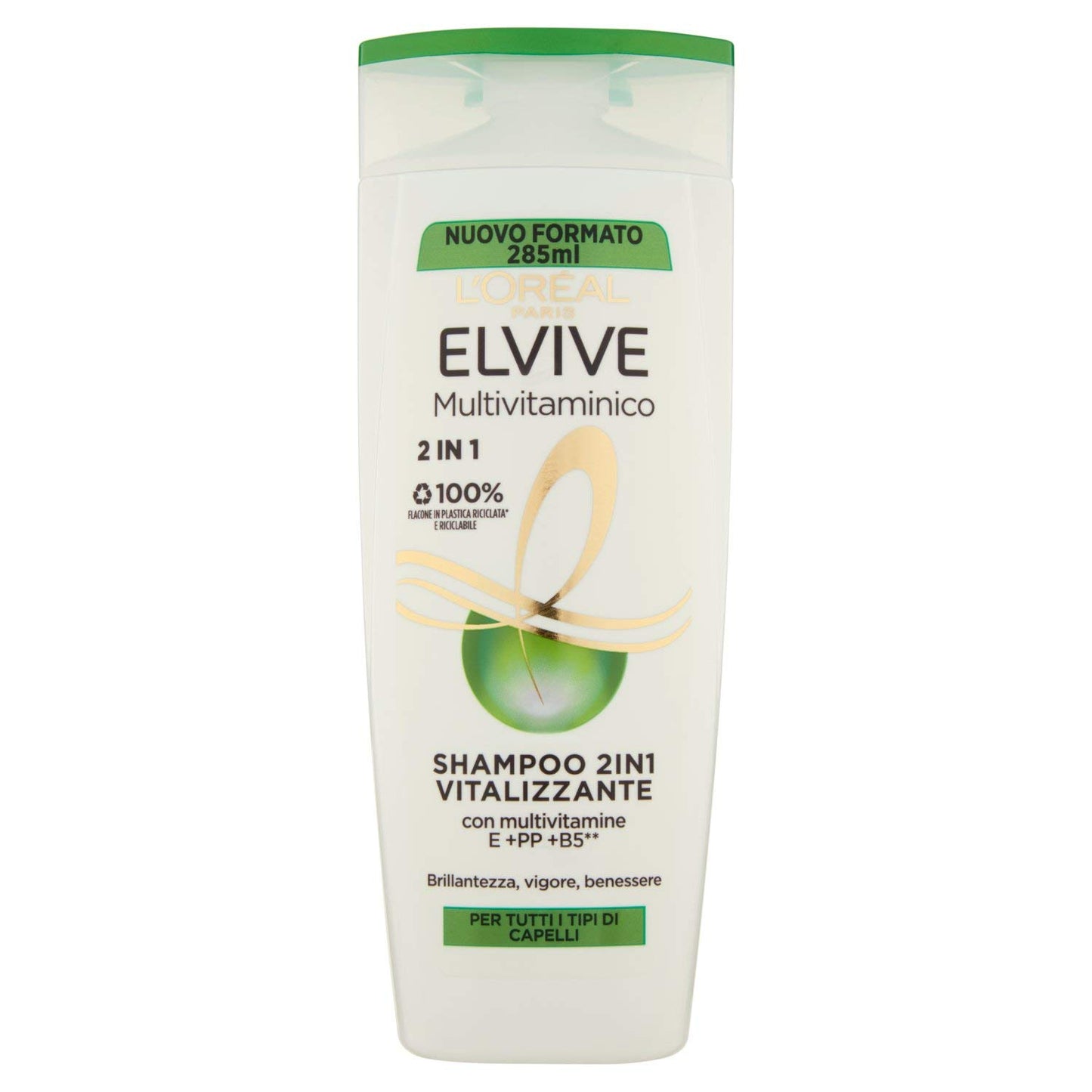 L'oreal Paris Shampoo Multivitaminico 2 In 1 Elvive, 285ml