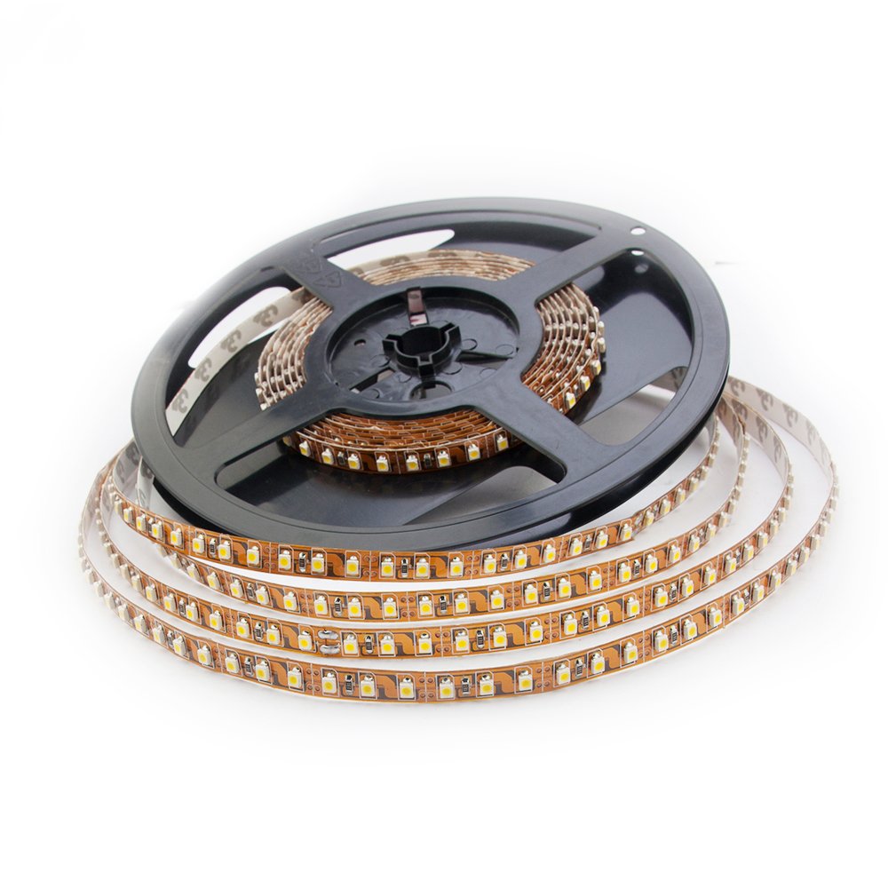 Rotolo 5 Metri Striscia 300 LED 5050 Smd Warm White 3000 K 5 Mt con Biadesivo