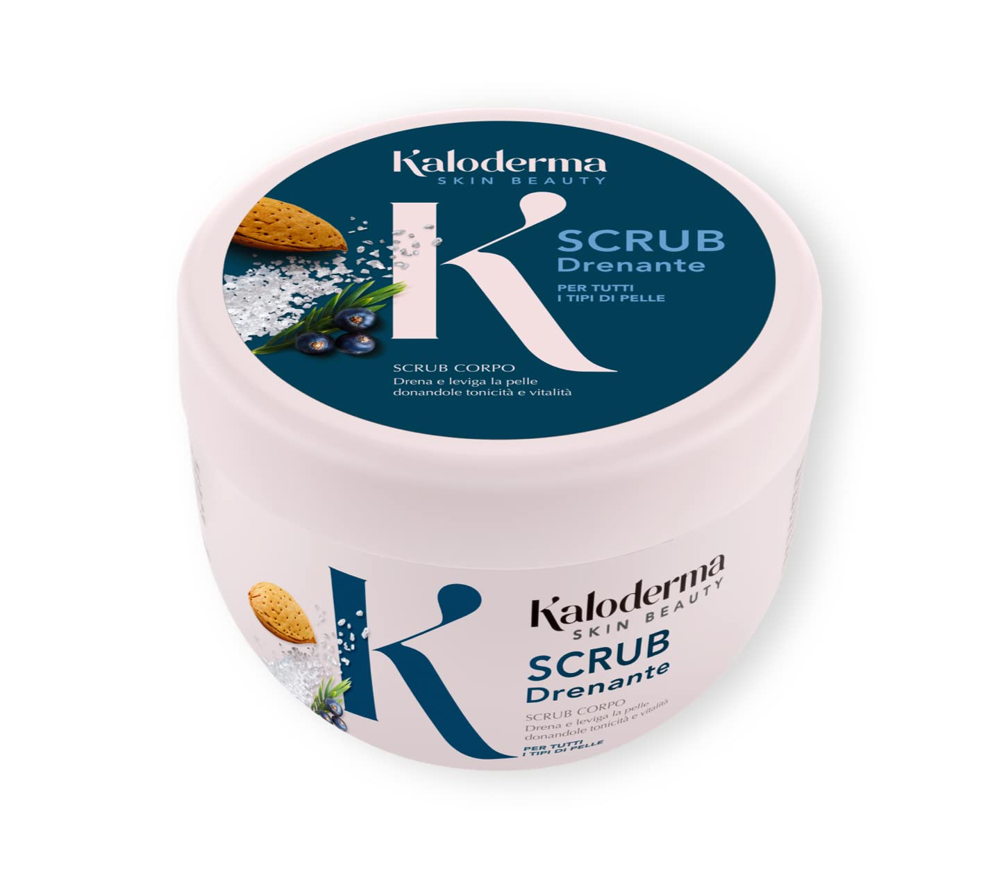 Kaloderma Scrub Corpo Drenante per Tutti i Tipi di Pelle, 500 gr