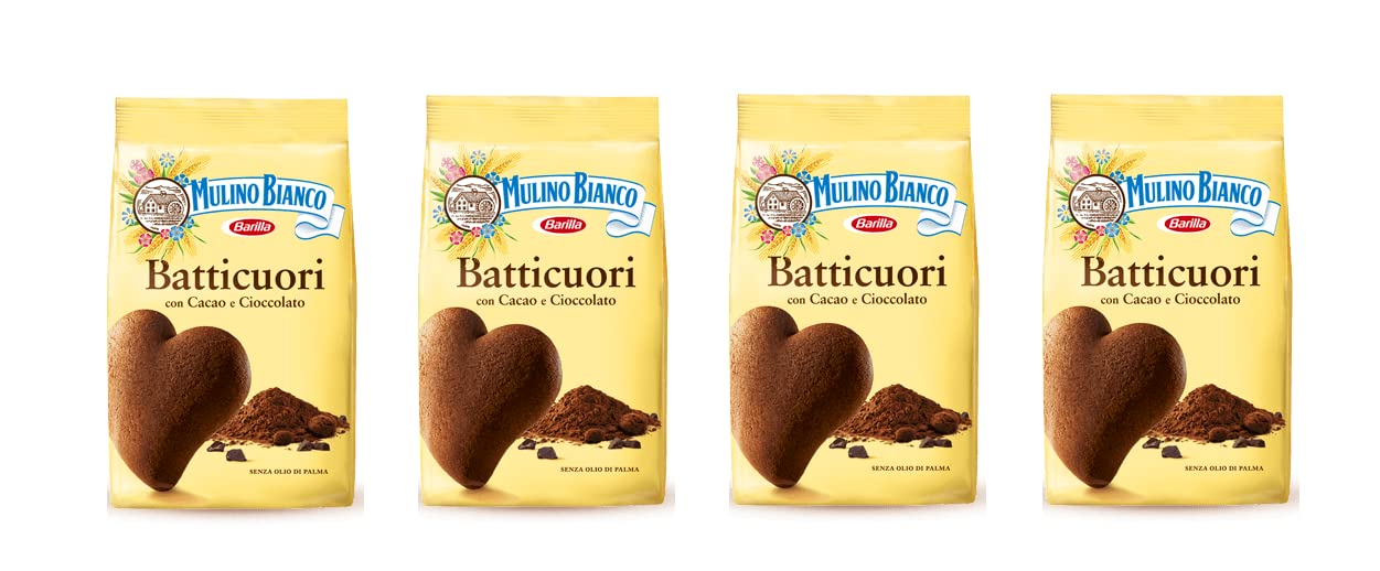 Mulino Bianco Batticuori (350g) - 4 Pacchi da 350 g - [1,4 Kg]