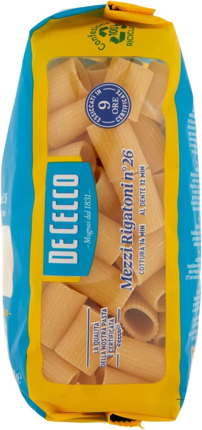 DE CECCO MEZZI RIGATONI N.26 GR 500 X 10