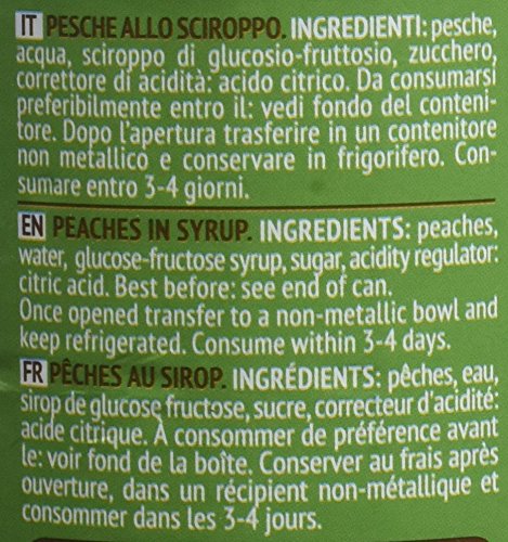 Valfrutta Pesche - Scatola da 411 gr