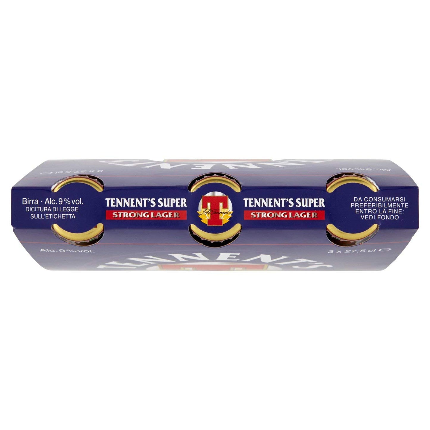 Tennent's Super Birra Doppio Malto - Pacco da 3 x 275 ml