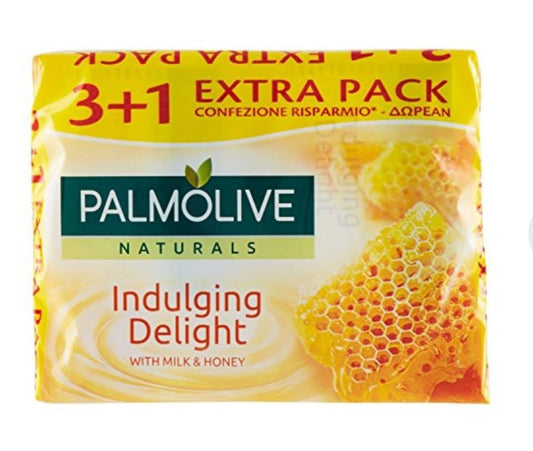 PALMOLIVE Saponetta Indulging Delight Latte&Miele 4 Pezzi 360 GR