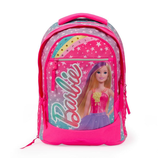 Giochi Preziosi Barbie - Zaino Estensibile Round, Schienale Comfort Back,Tasca Frontale E Interna,Maniglia, Spallacci Imbottiti Dim. 31 X 43 X 17 (+9) Cm capacità 35 lt