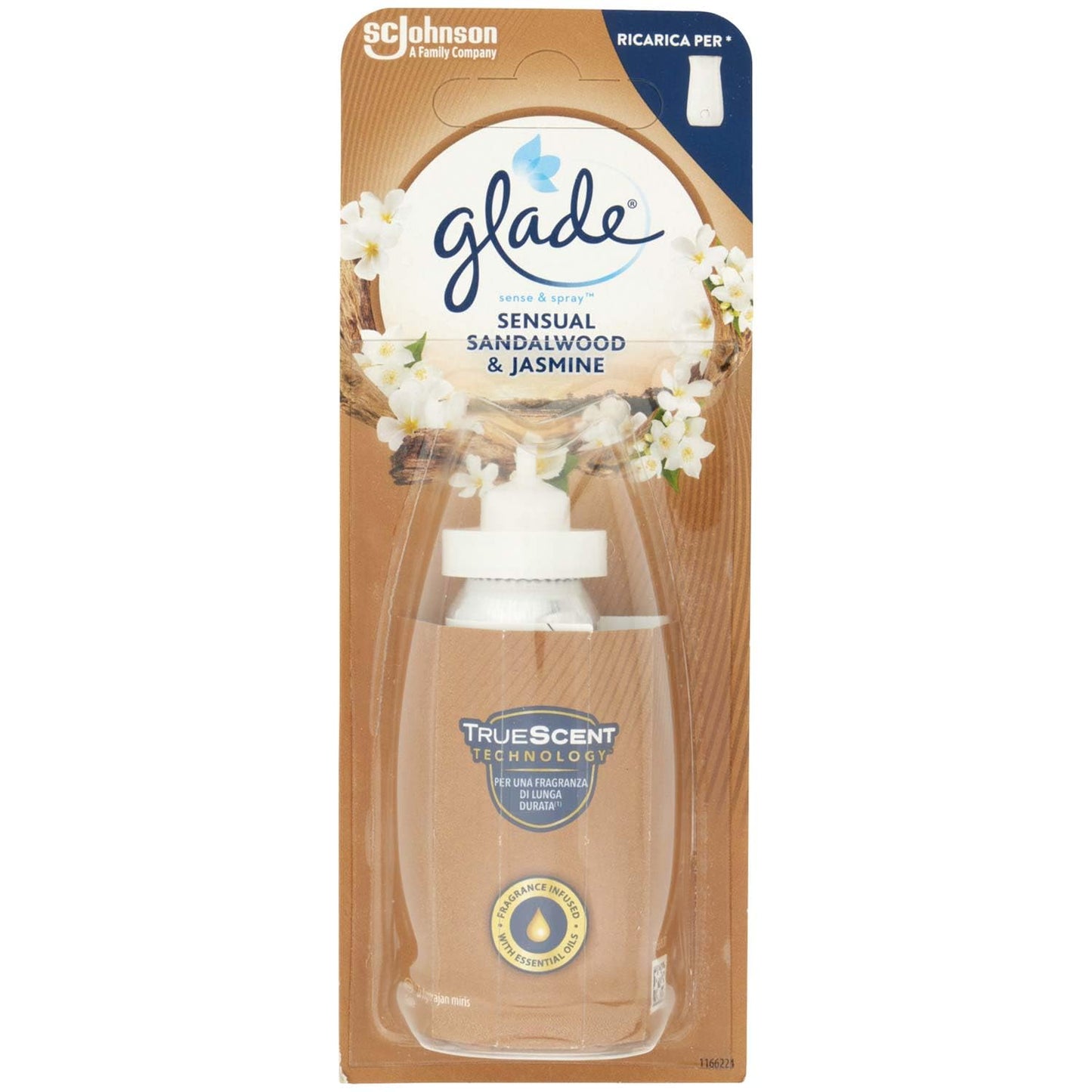 Glade Deodorante Ambiente Elettrico Sense&Spray Ricarica Mix2, 18ml