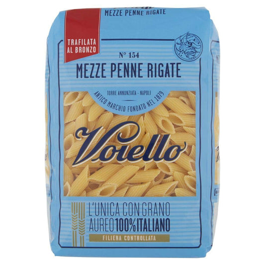 Voiello - Mezze Penne Rigate - 18 confezioni da 500g [9kg]