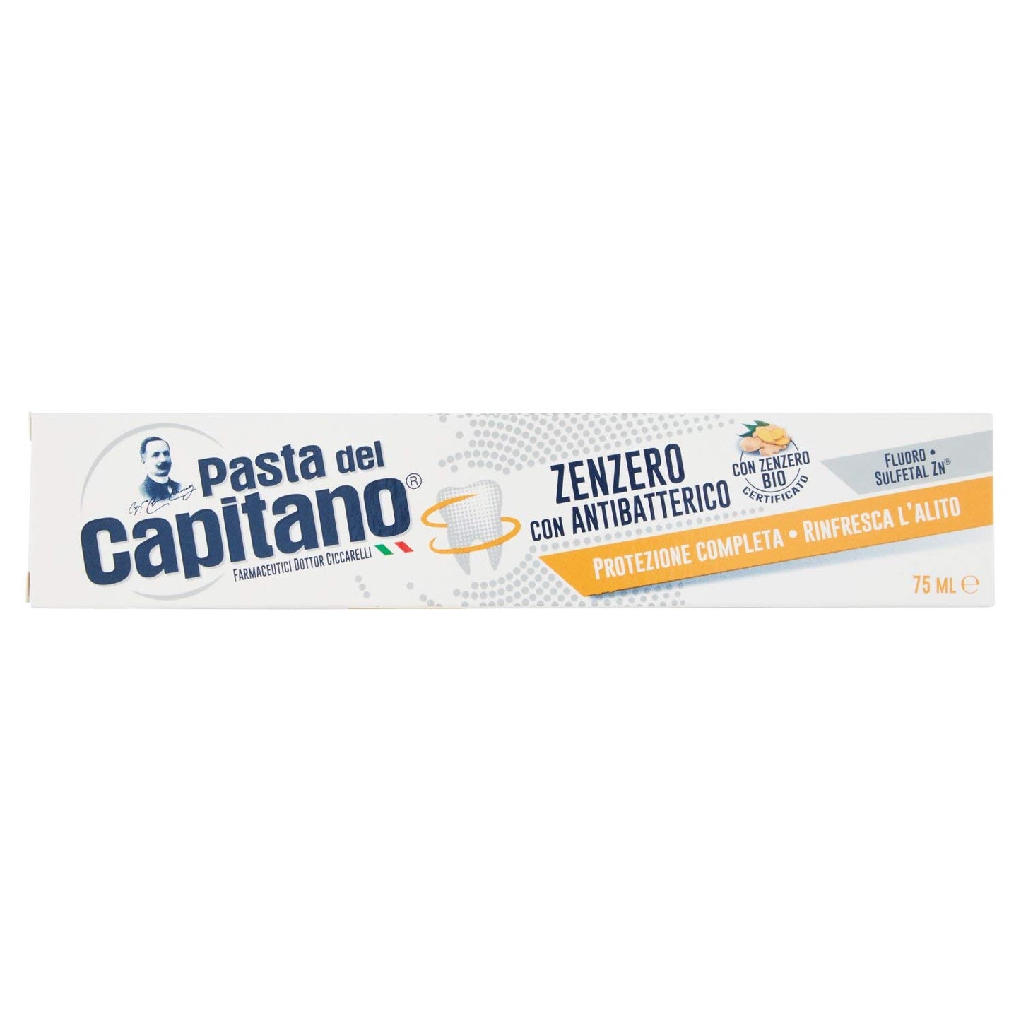 Pasta del Capitano Dentifricio Zenzero Antibatterico, 75ml