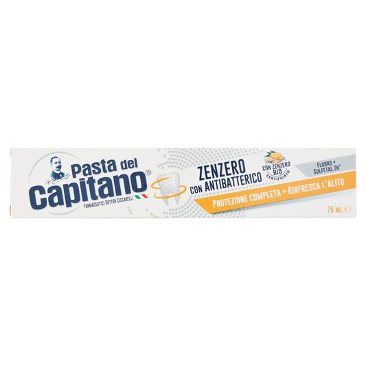 Pasta del Capitano Dentifricio Zenzero Antibatterico, 75ml