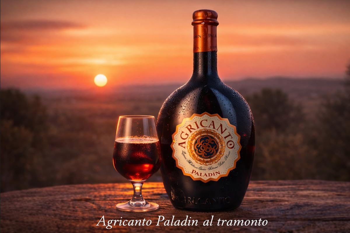 CG94 - Agricanto Paladin – Liquore a Base di Vino Raboso – 12 Bottiglie da 700 ml – Aromi di Ciliegia e Mandorla | Confezione Global Dream