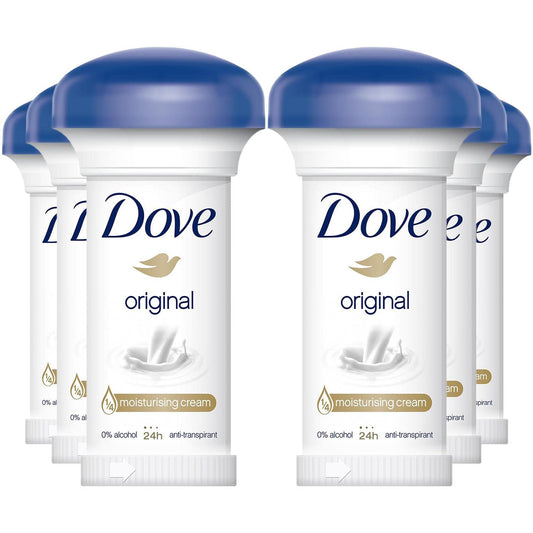 6 x DOVE Deo Persona Crema Original 50 Ml