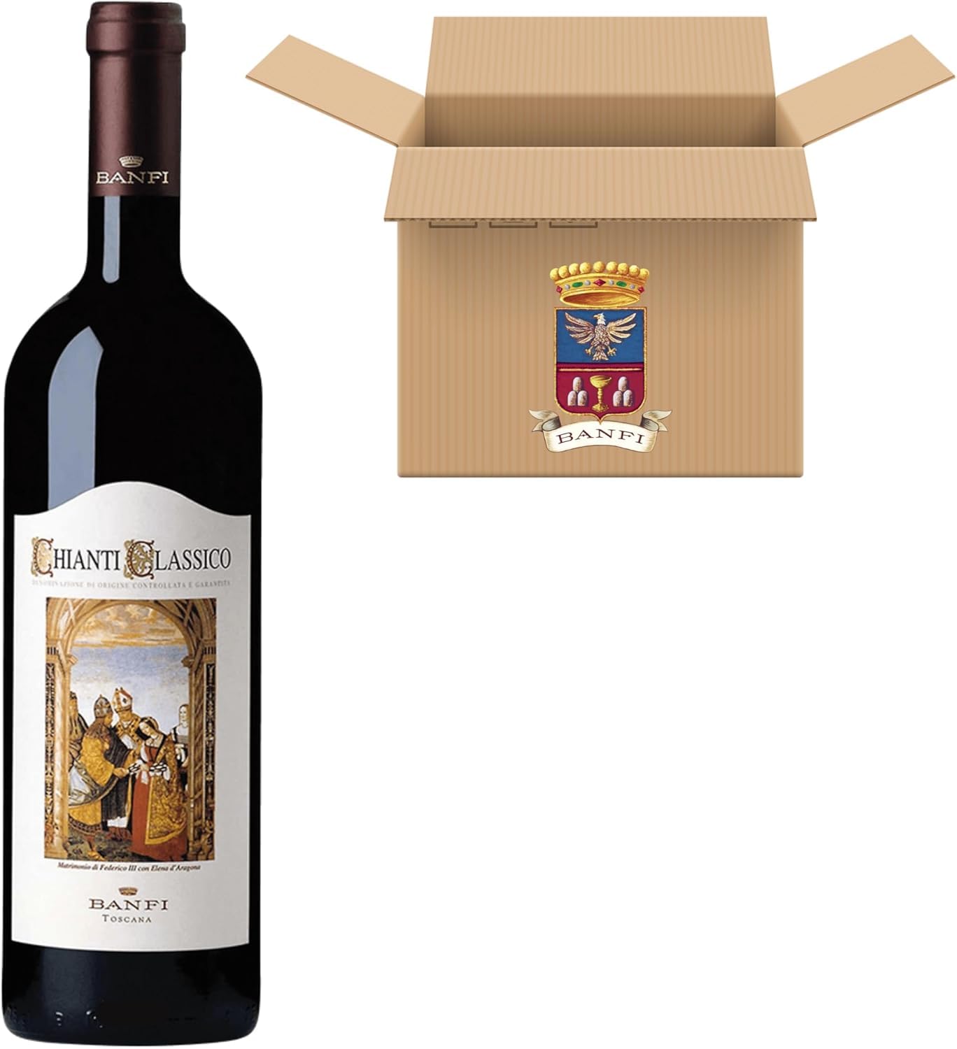 Banfi | Vino Rosso Chianti Classico DOCG | Annata 2024 | Confezione da 3 Bottiglie da 750ml