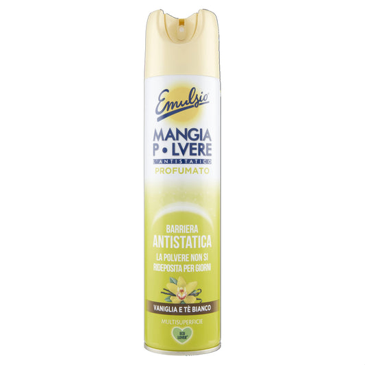 Emulsio 0266113 Mangiapolvere Vaniglia e Tè Bianco, 300 ml