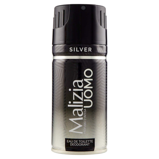 Malizia Malizia Silver Eau de Toilette Deo, Uomo, 150 ml