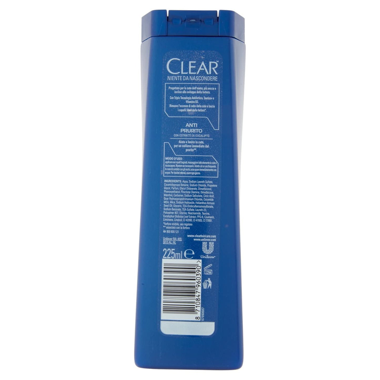 Clear Shampoo Anti Prurito - 225 g