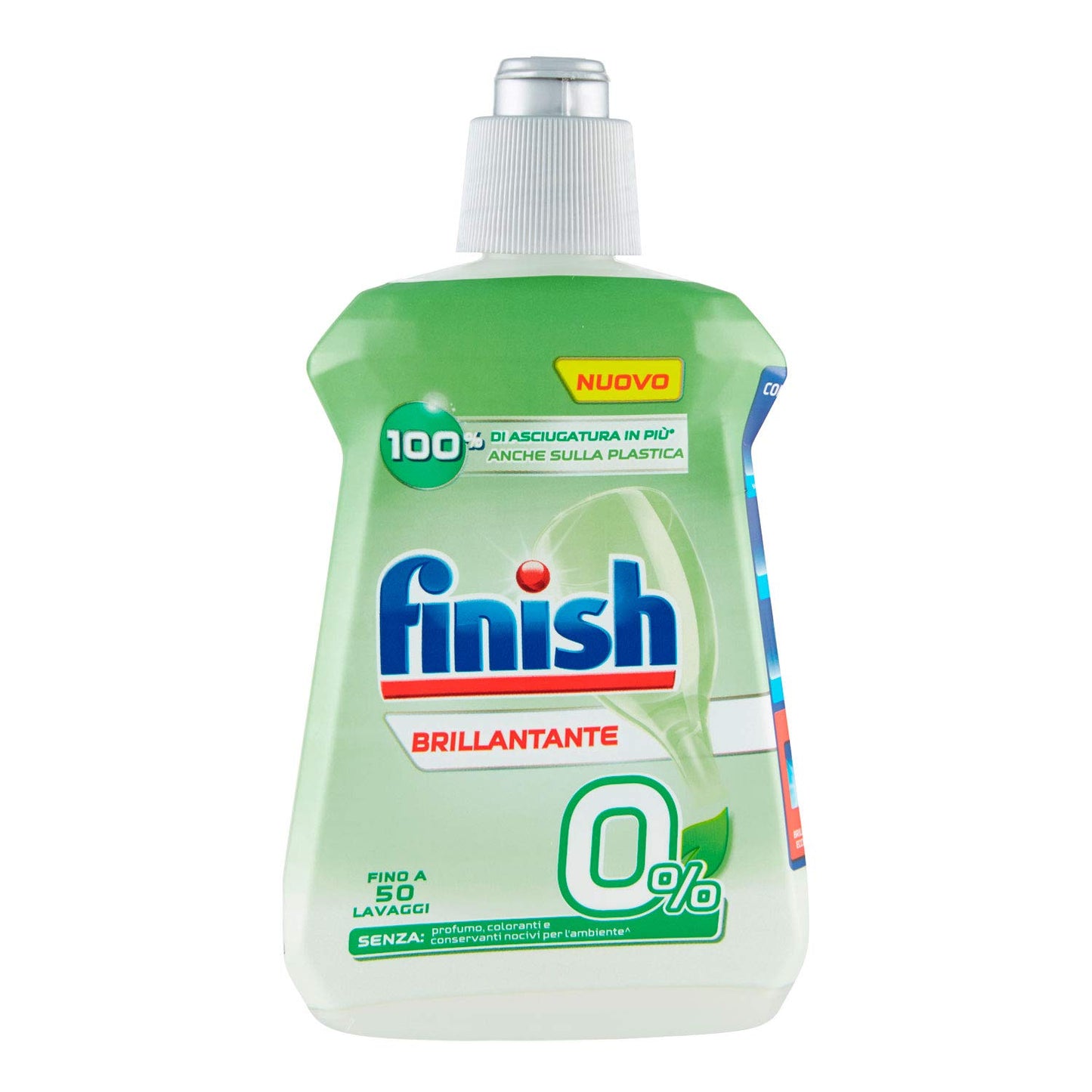 Finish Brillantante Lavastoviglie, Brillantante 0% 250 ml