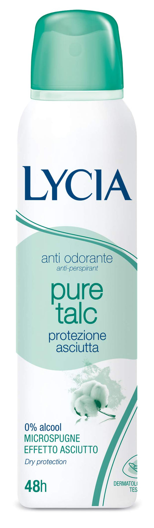 Set 12 LYCIA Deodorante Spray TALCO 48H 150 Ml. Cura del corpo