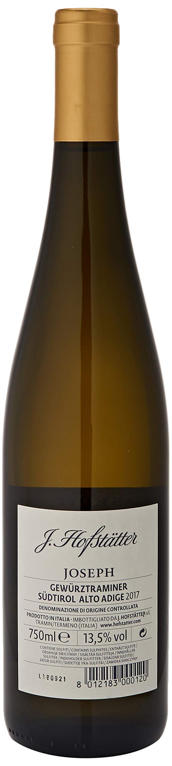 Hofstatter - Gewurztraminer Joseph - 3 Bottiglie da 0,75 lt.