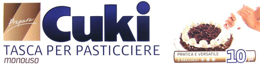 24 x CUKI Tasca Pasticciere 3 Beccucci 10 Pezzi