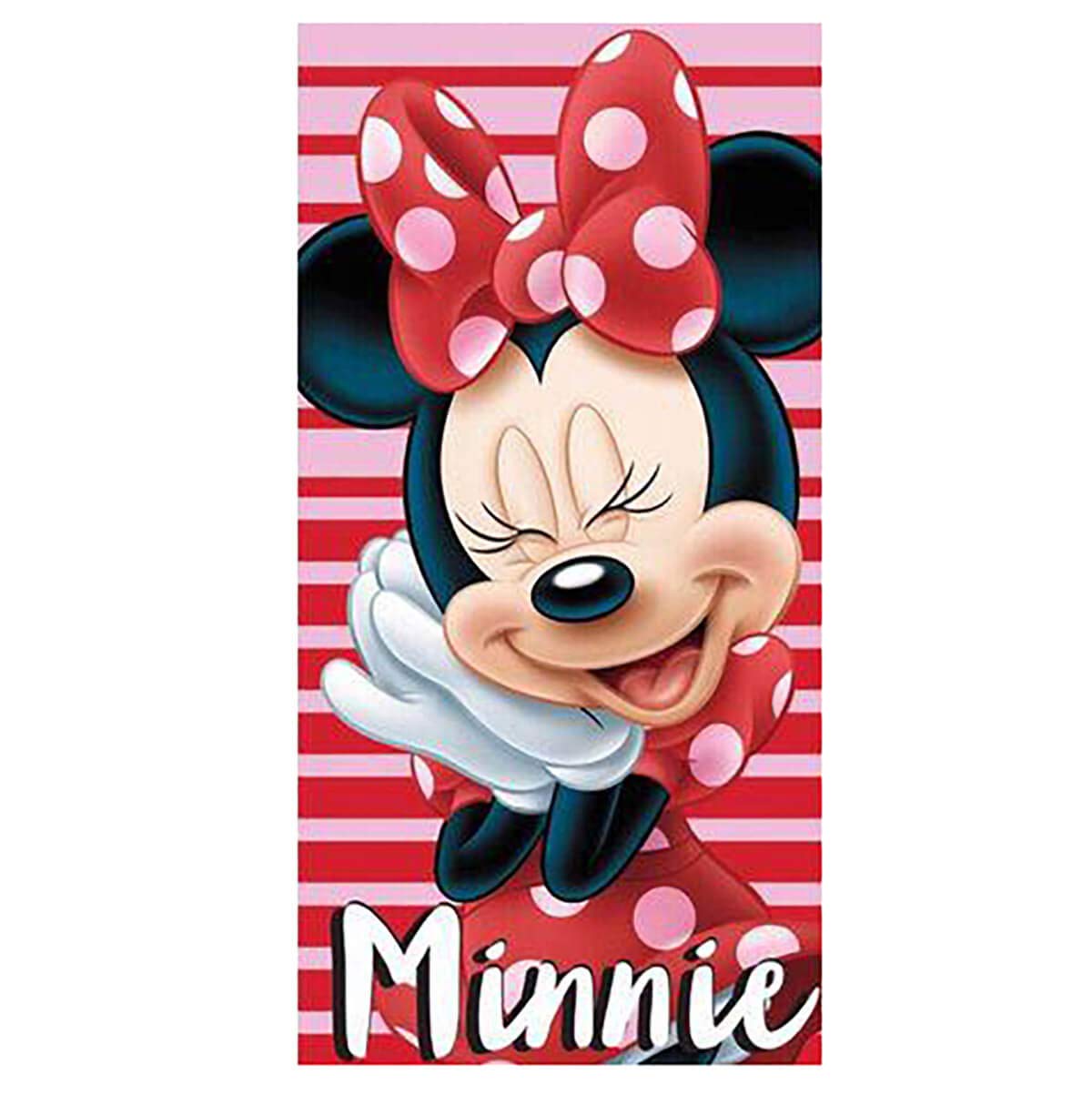Asciugamano con motivo Minnie Disney Happiness, in microfibra