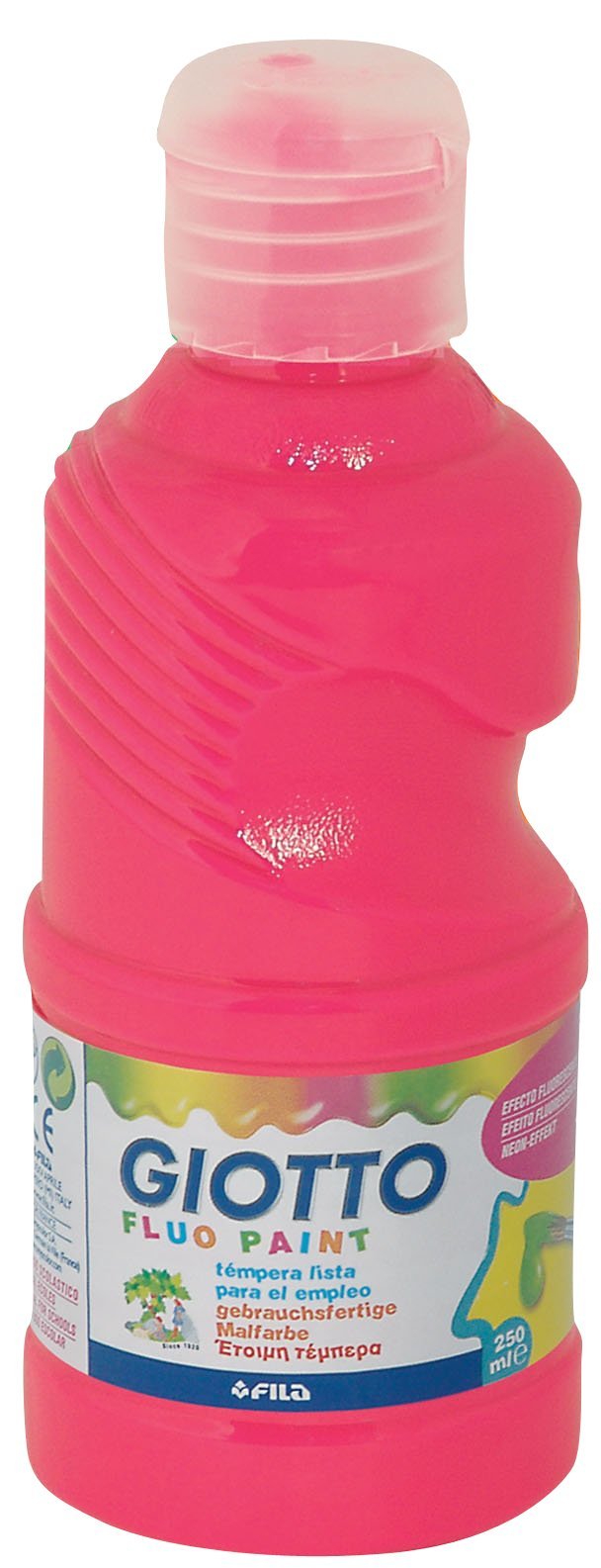 Fila 154519 - Latta di tempere fluorescente Rosa 250 ML