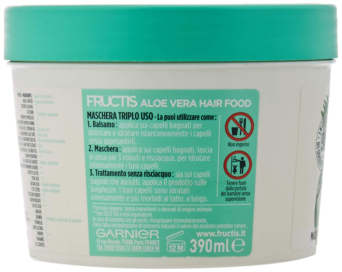 Garnier Fructis Hair Food Aloe Vera - 300 g